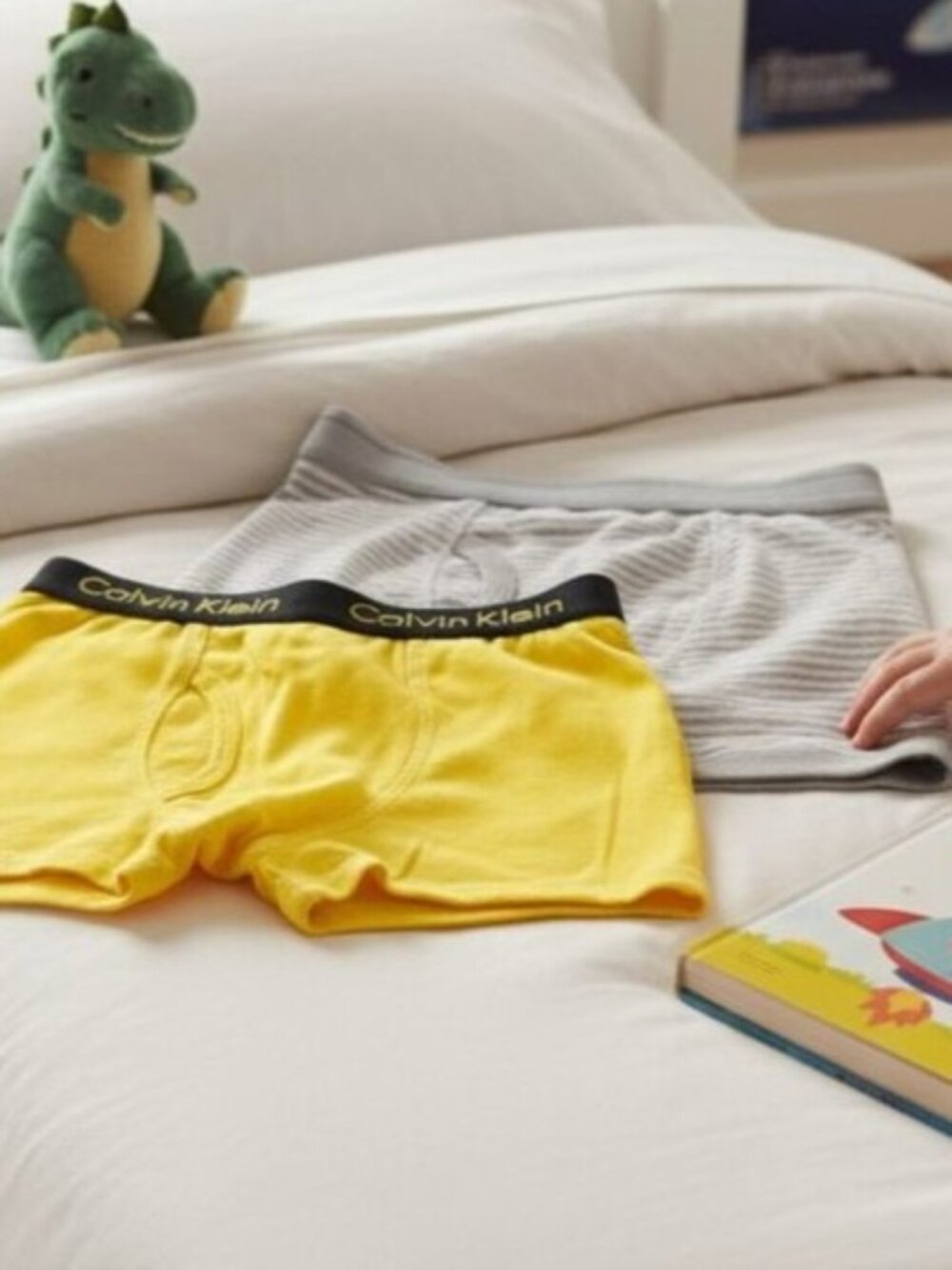 CALVIN KLEIN CARTERS Two Pairs Boys Boxer Briefs 4 5 4T 5T Shorts Underwear